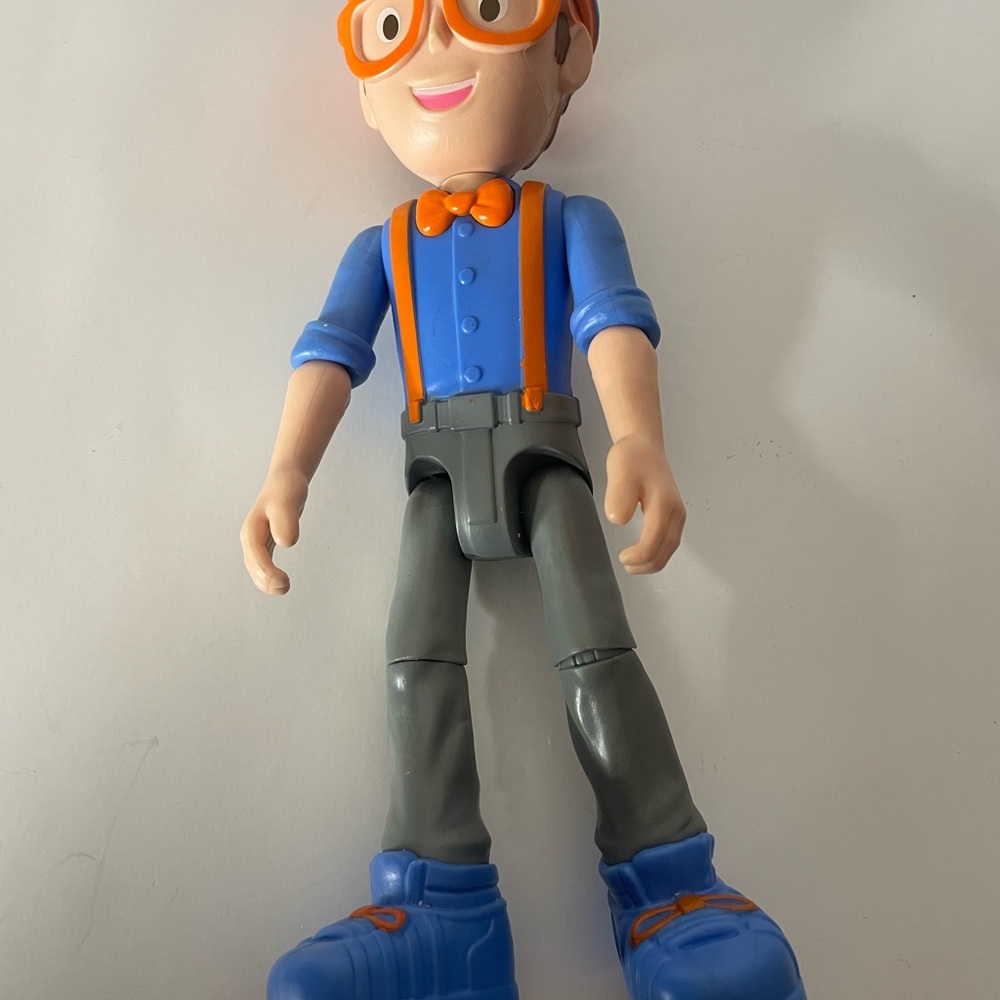 Blue & Orange Kids Character Doll with Gray Pants